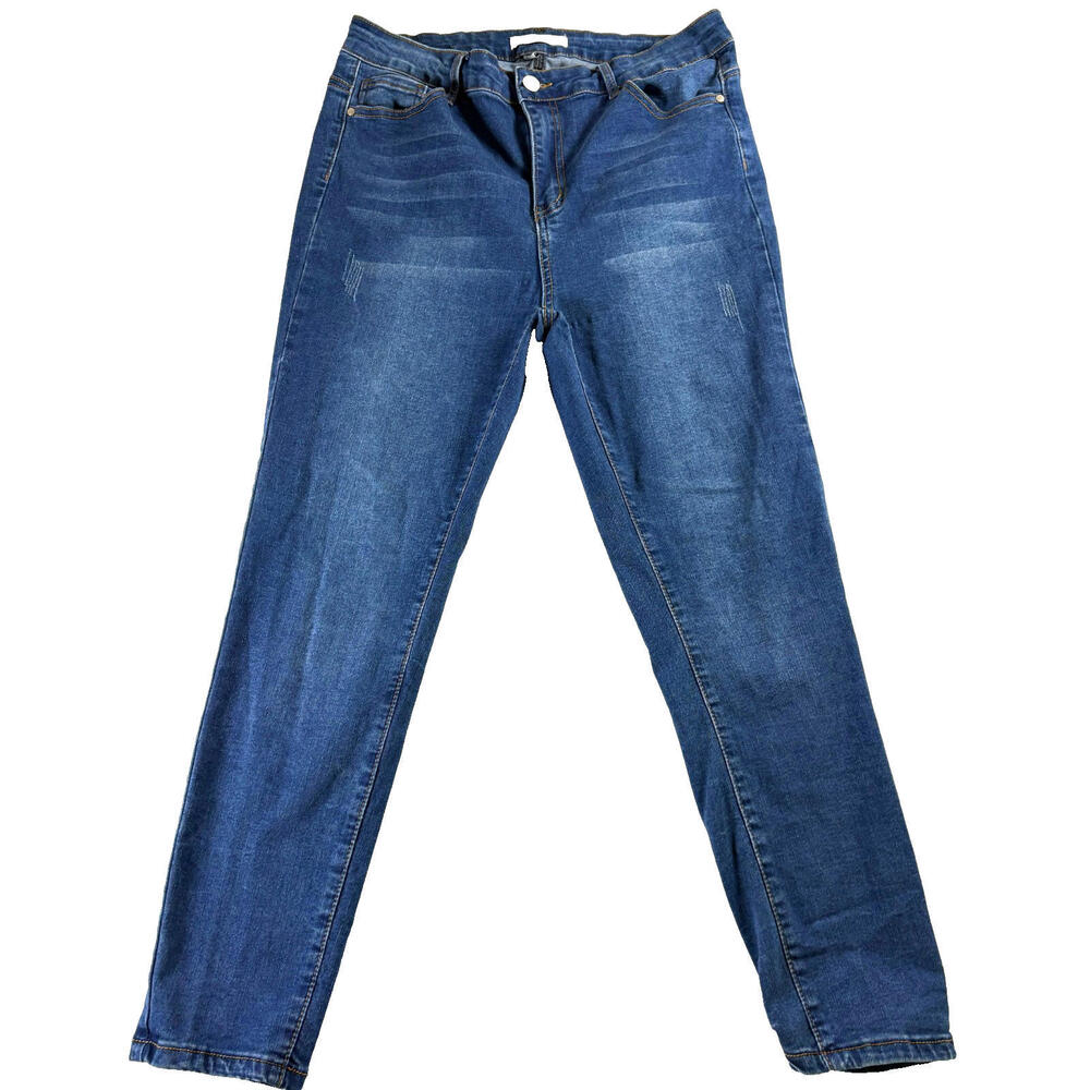 Allison Daley Jeans Womens 13 Blue Skinny Stretch Slim Fit Casual Denim Daily Up